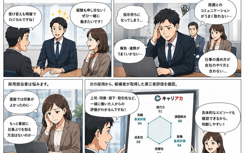 マンガ 面接ミスマッチ編