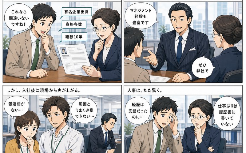 マンガ 履歴書だけでは編