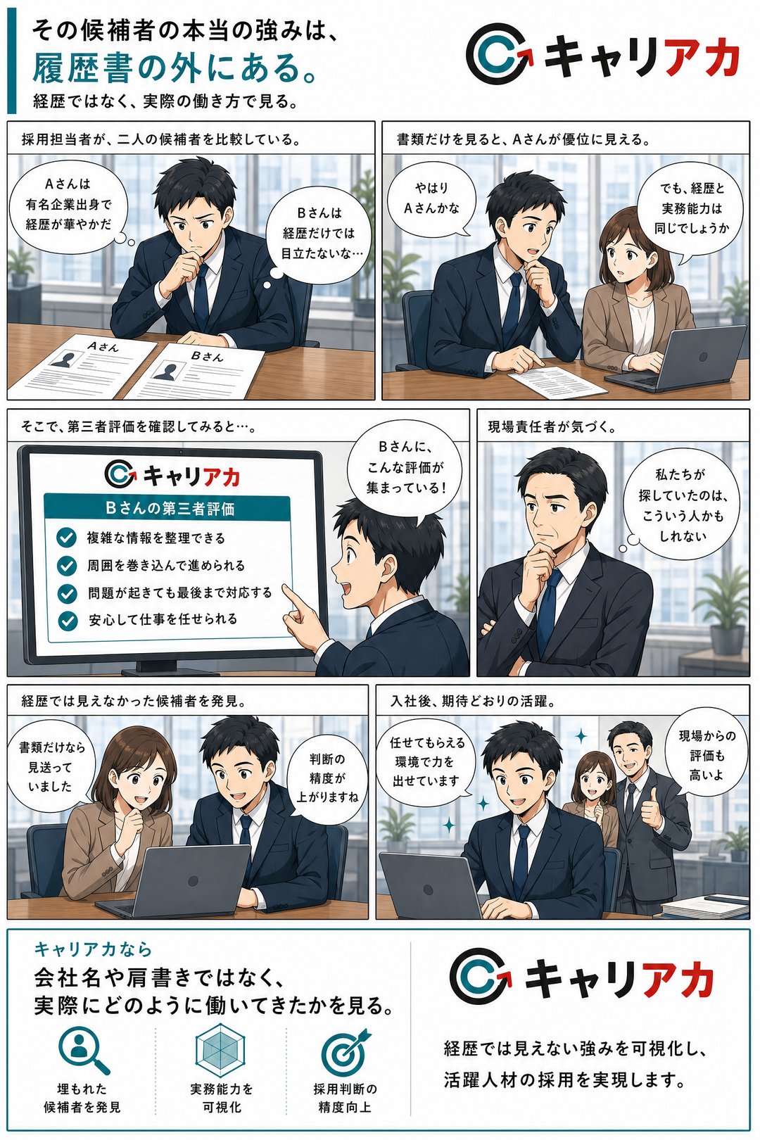 マンガ：履歴書の外編 － 本当の強みは、履歴書の外にある。