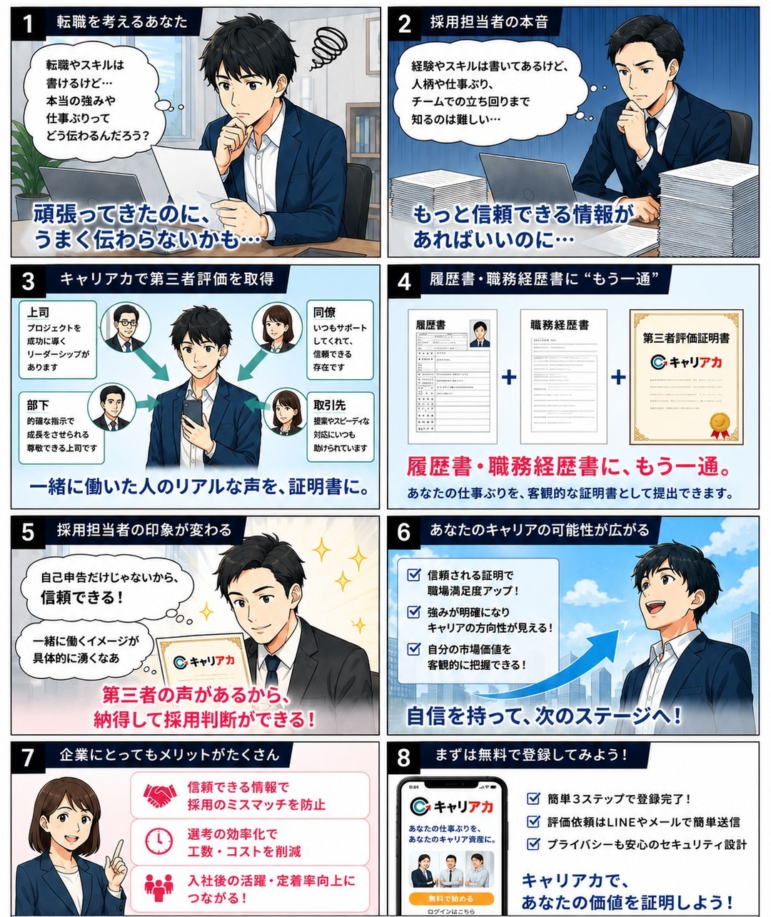 マンガ：まるわかり編 － 第三者評価の取得から提出、企業側のメリットまで